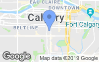 Map of Calgary, AB