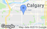 Map of Calgary, AB