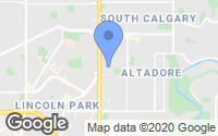 Map of Calgary, AB